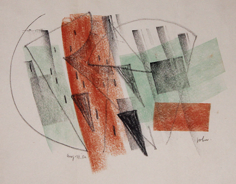 abstract cityscape by John von Wicht