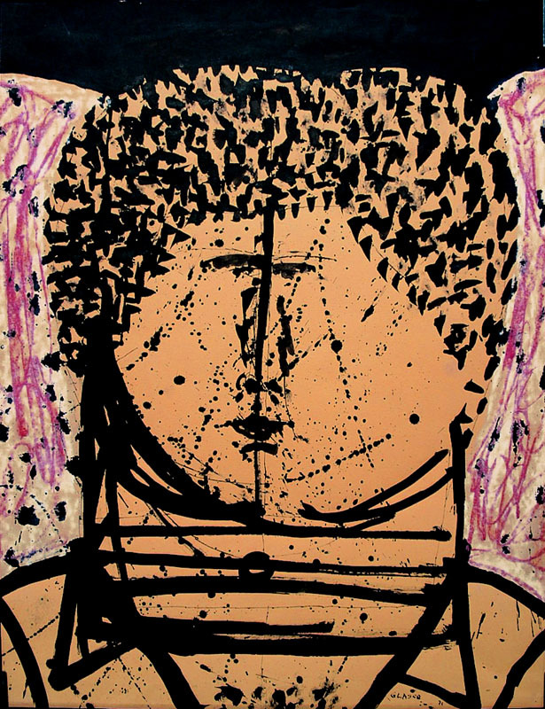 (Untitled portrait) by Joseph M. Glasco