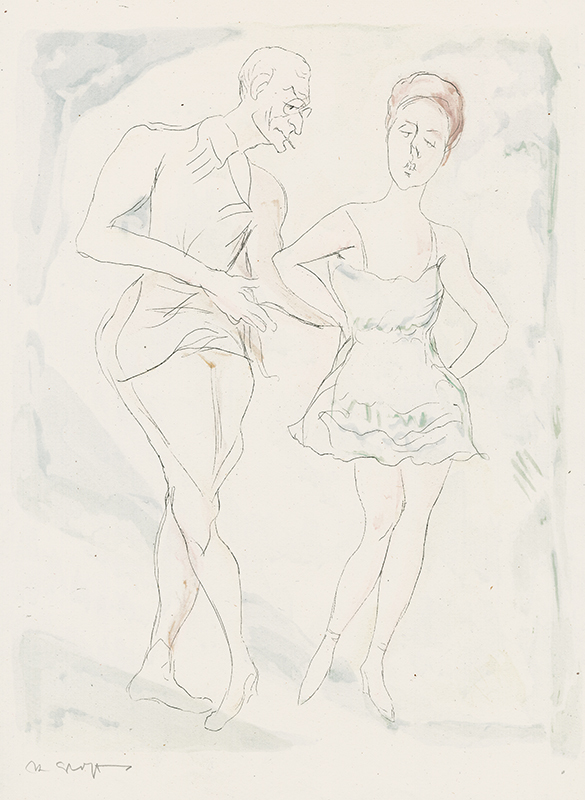 (Dance Instruction) plate 10 from the portfolio Lebenskomodie by Rudolf Grossmann