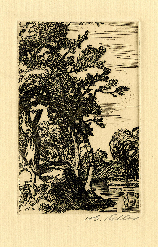 Trees and River by Henry George Keller