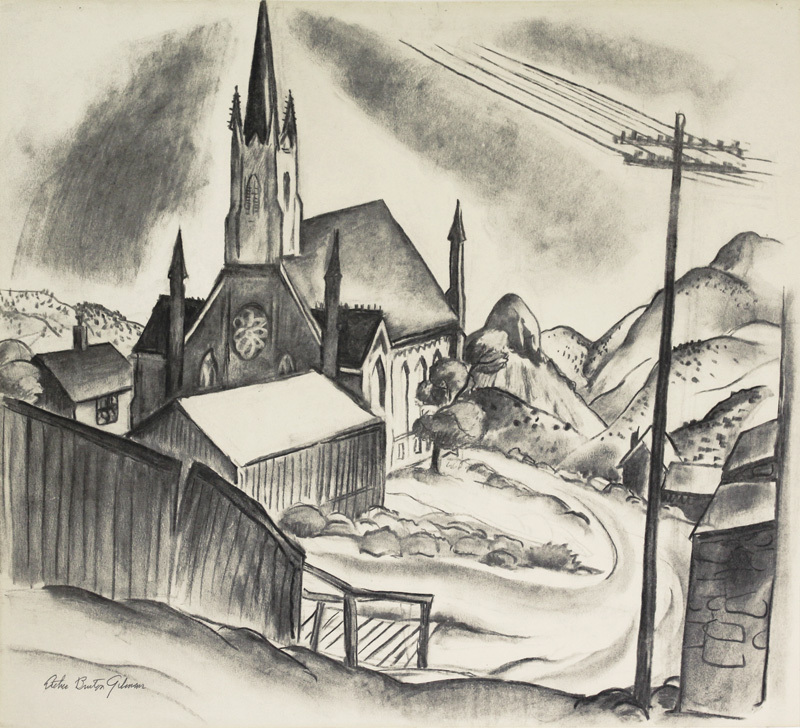 Church, Virginia City by Esther Bruton