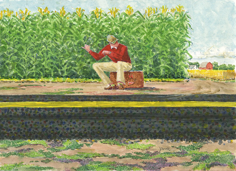 Waiting (Hitch hiker) by John Norall