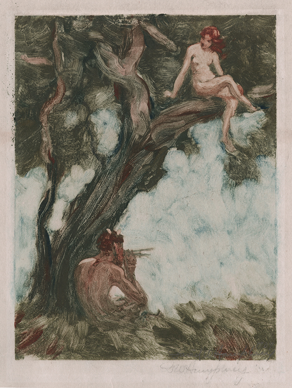(Faun Serenading Nymph) by David Walling Humphrey