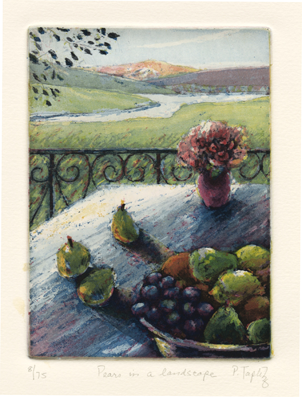 Pears in Landscape - from The Legendary Feast portfolio by Phyllis Taplitz
