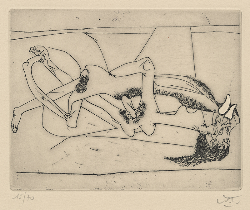 (Untitled) - from The New School Portfolio of 10 etchings by Roberto Sebastian Matta