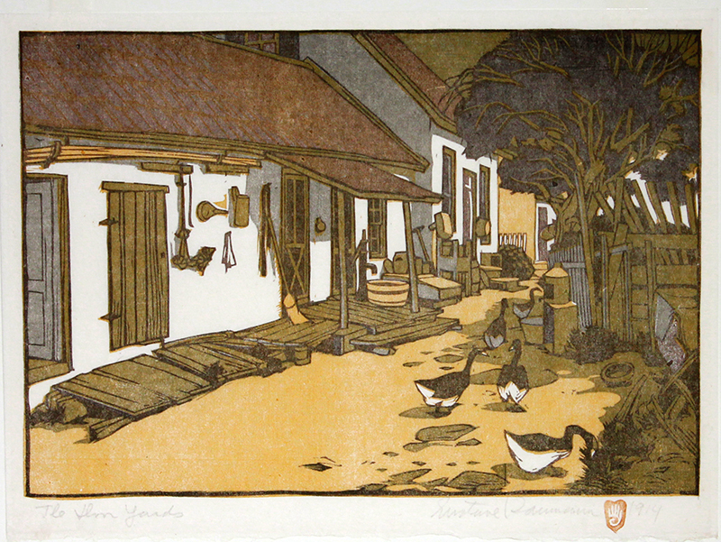 The Door yards by Gustave Baumann