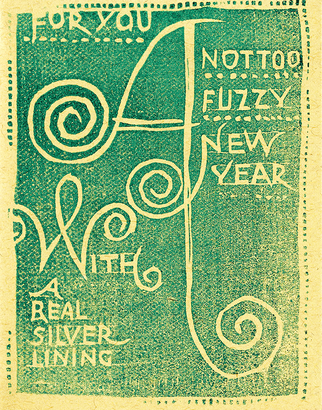 For You: A Not Too Fuzzy New Year by Gustave Baumann
