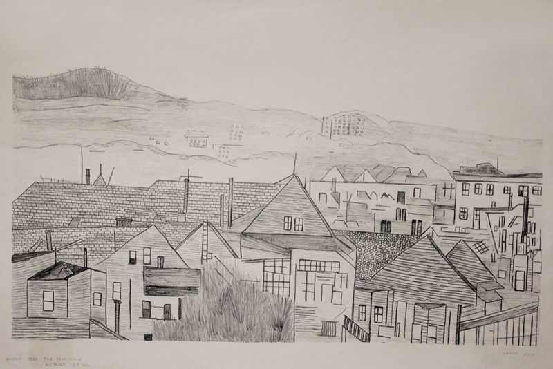 Houses Near the Panhandle District San Francisco Cal (WPA) by Jennie Lewis