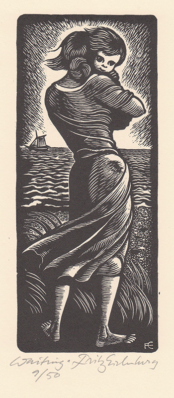Waiting - from The Long Lonliness by Dorothy Day by Fritz Eichenberg