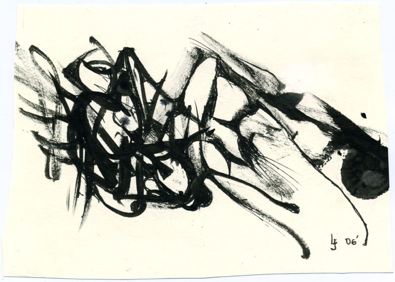 Untitled (black in abstract) by Lowell Gooch Jenkins