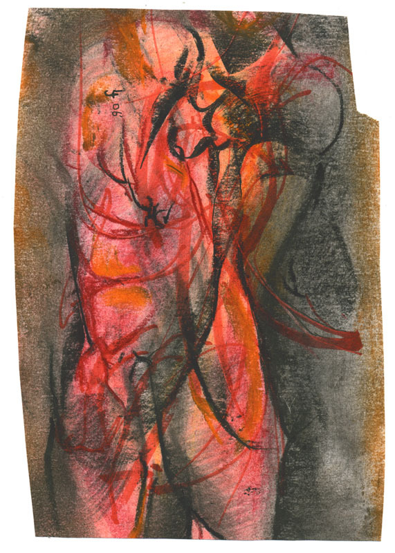 Untitled (figurative abstract) by Lowell Gooch Jenkins