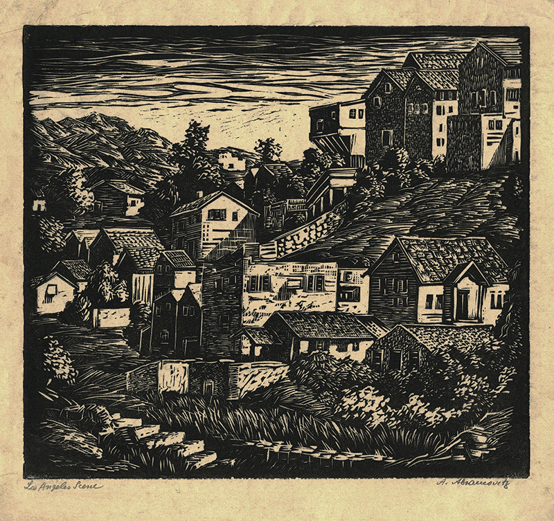 Los Angeles Scene by Albert Abramovitz