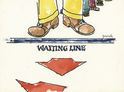 Waiting (Waiting Line cartoon) by John Norall