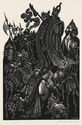 The Follies of the Court (from: In Praise of Folly Portfolio of 10 woodcuts) by Fritz Eichenberg