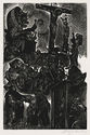 The Follies of the Monks (from: In Praise of Folly Portfolio of 10 woodcuts) by Fritz Eichenberg
